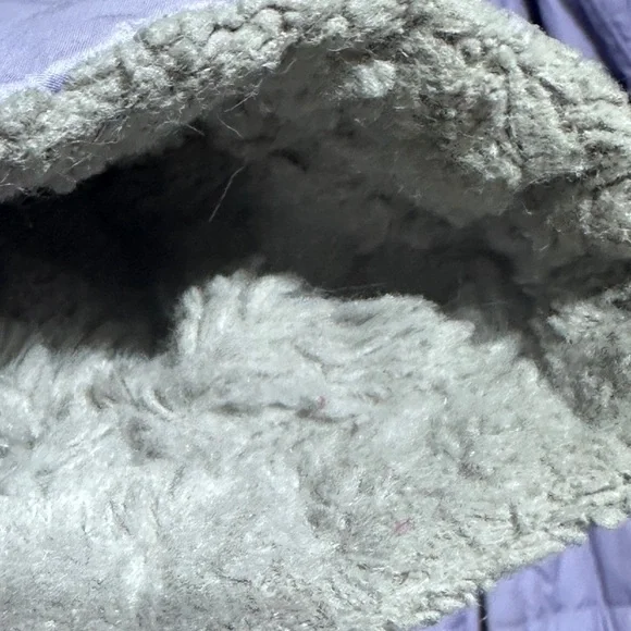 The North Face Girls Mossbud Swirl Parka, Purple Size Medium W/ Flaws - Picture 11 of 13